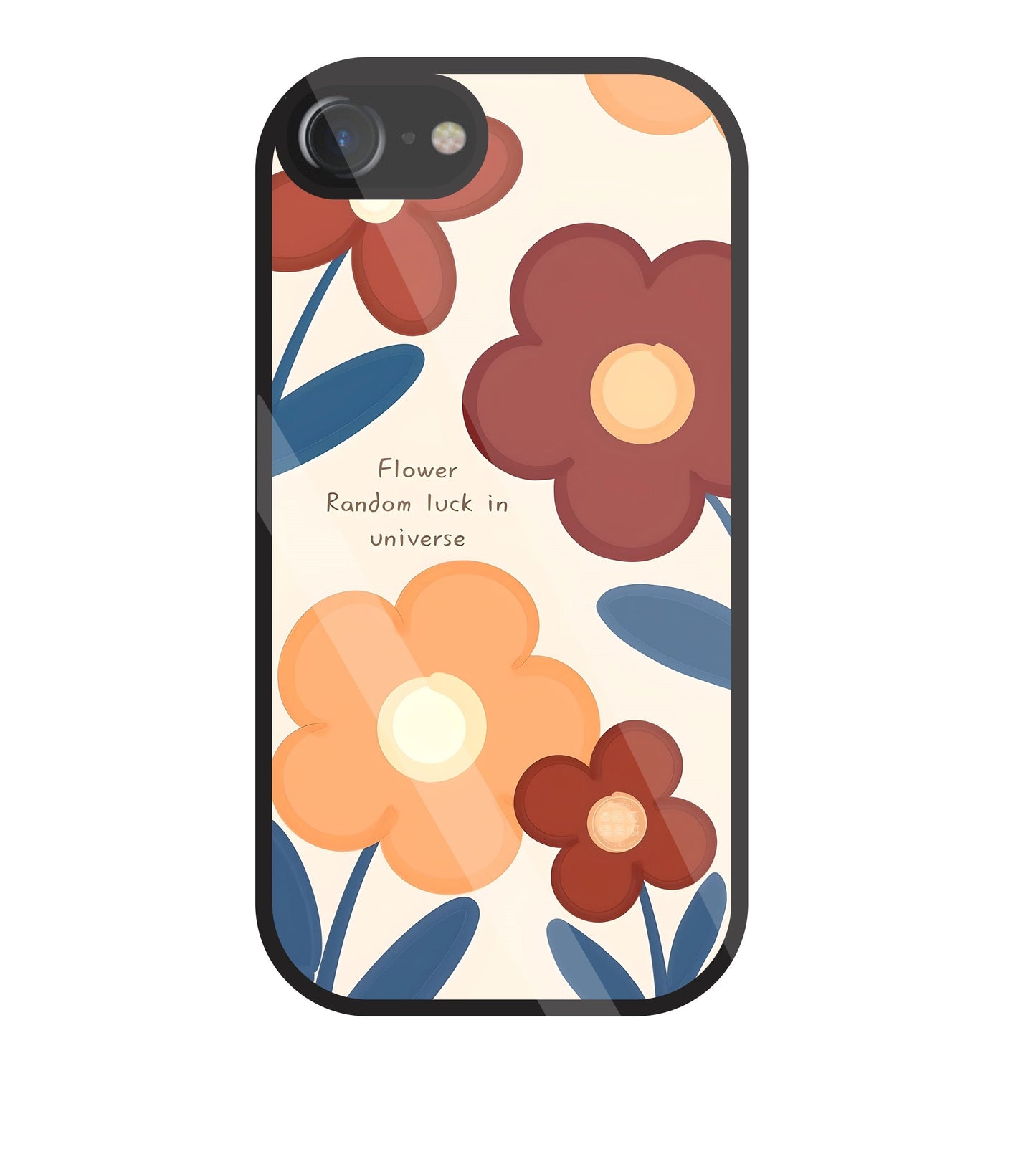 Flower Random Luck Glass Case For Apple iPhone 7