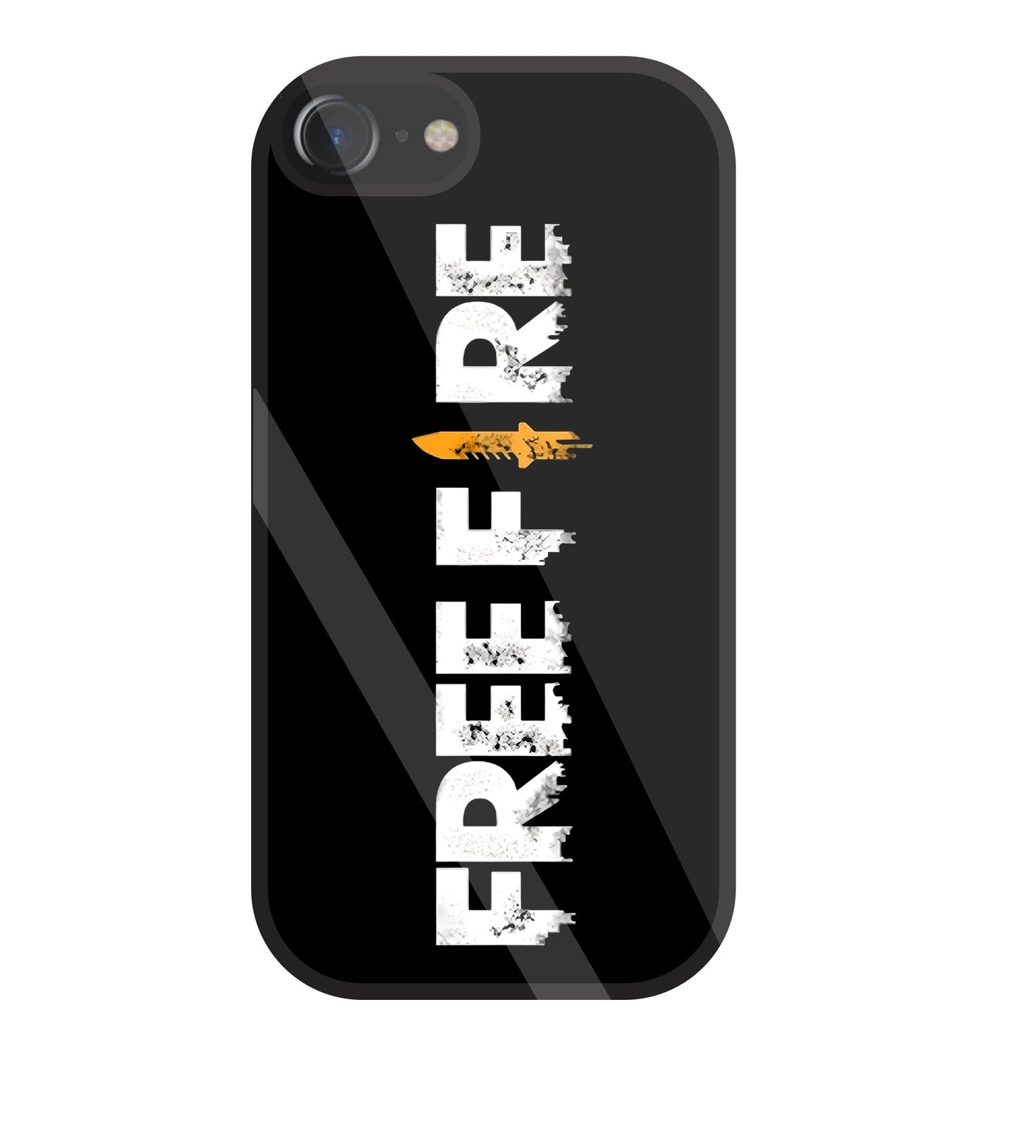 Free Fire Glass Case For Apple iPhone 7