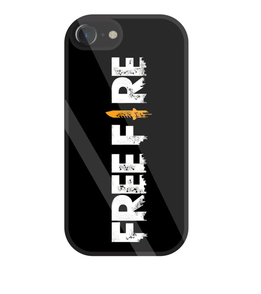 Free Fire Glass Case For Apple iPhone 7
