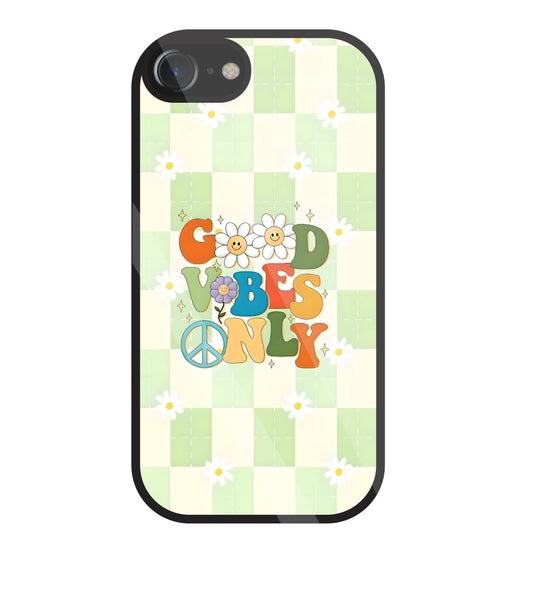 Good Vibes Only Glass Case For Apple iPhone 7