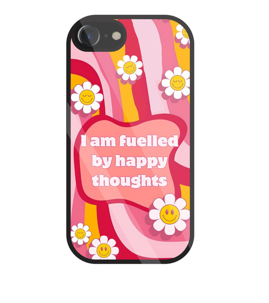 Happy Thoughts Glass Case For Apple iPhone 7