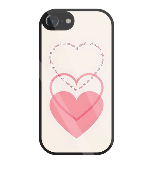 Heart Glass Case For Apple iPhone 7