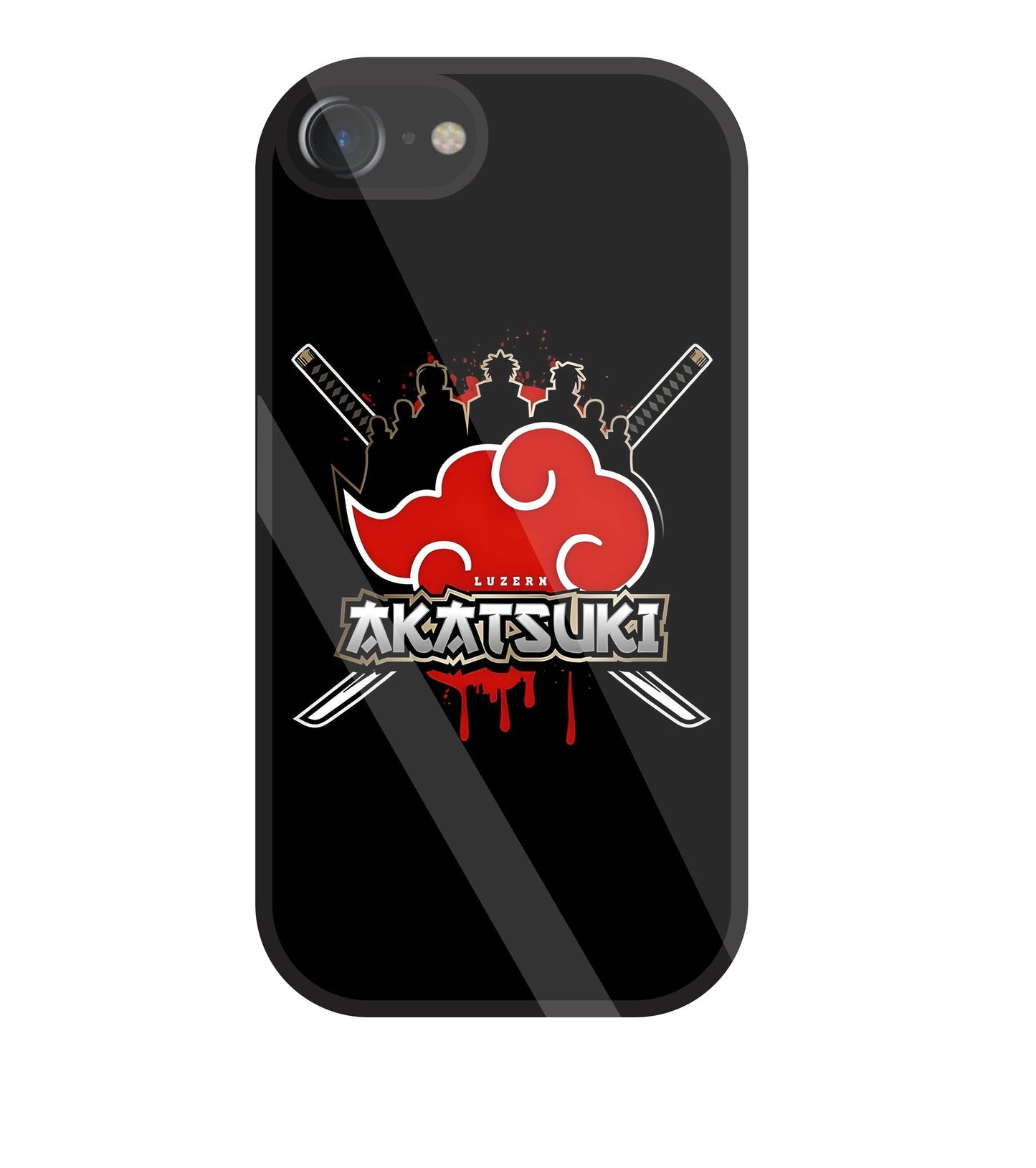 Naruto - Akatsuki Glass Case For Apple iPhone 7