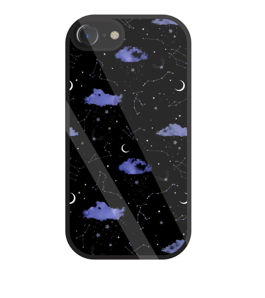 Night Sky Constellations and Stars Glass Case For Apple iPhone 7