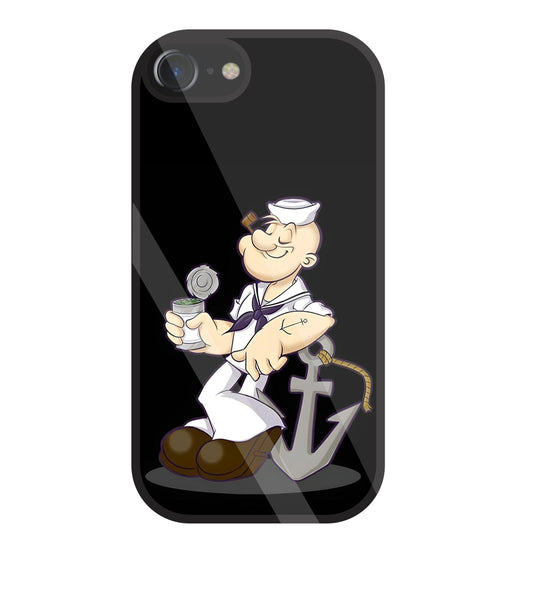 Popeye The Sailor Glass Case For Apple iPhone 7