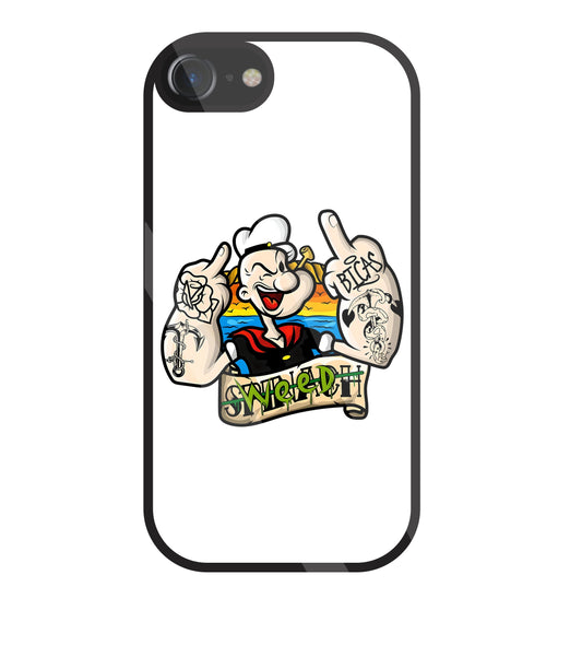 Popeye Weed Glass Case For Apple iPhone 7