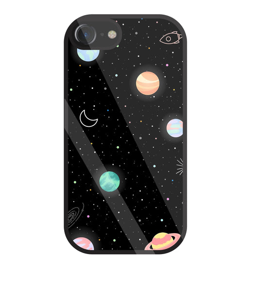 Space Galaxy Glass Case For Apple iPhone 7