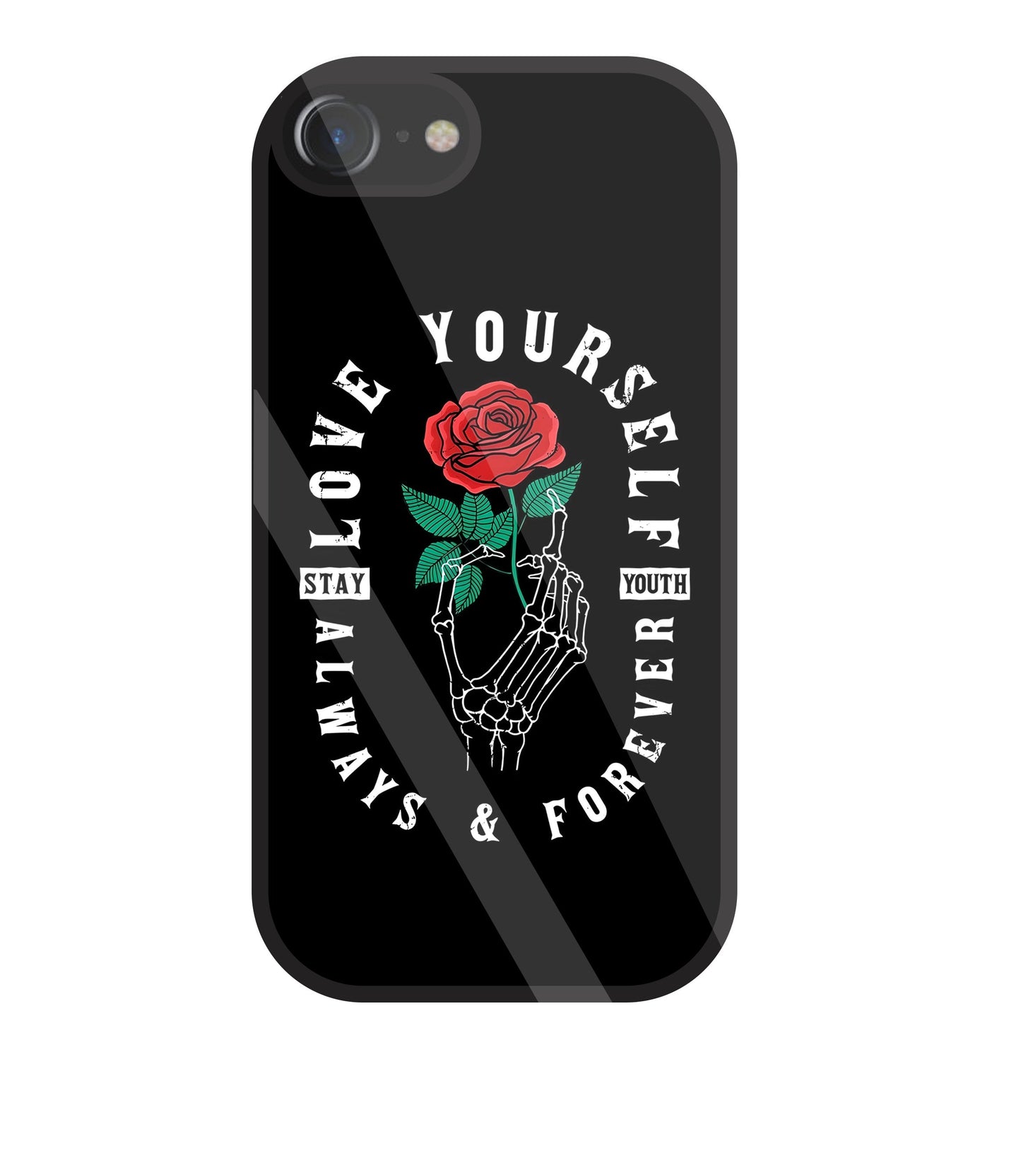 Stay Youth Love Glass Case For Apple iPhone 7