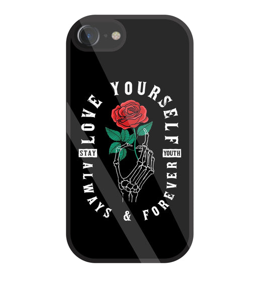 Stay Youth Love Glass Case For Apple iPhone 7