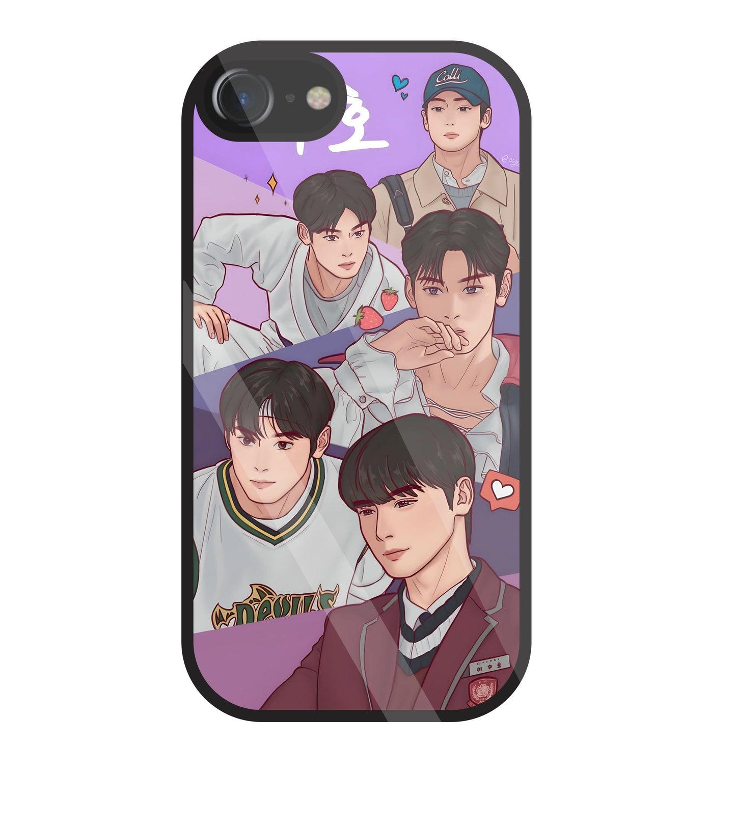 Ture Beauty K Drama Glass Case For Apple iPhone 7