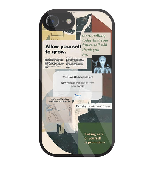 Yourself To Grow Glass Case For Apple iPhone 7