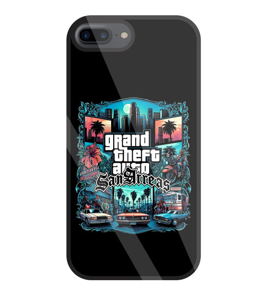GTA Sanareas Glass Case For Apple iPhone 7 +