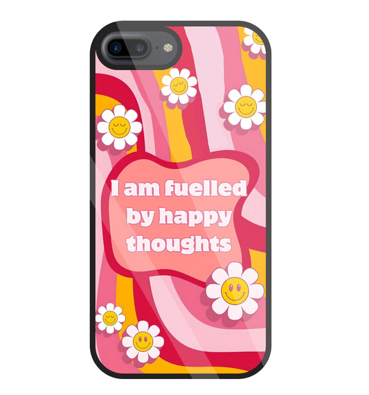 Happy Thoughts Glass Case For Apple iPhone 7 +