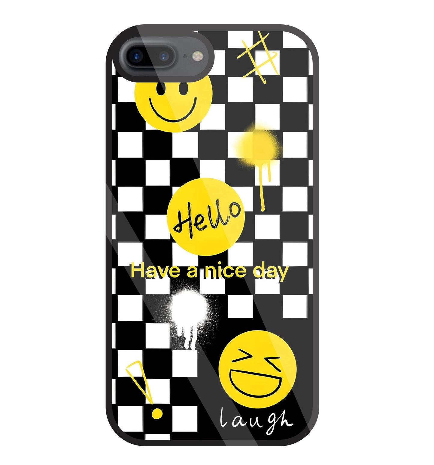 Have A Nice Day Glass Case For Apple iPhone 7 +