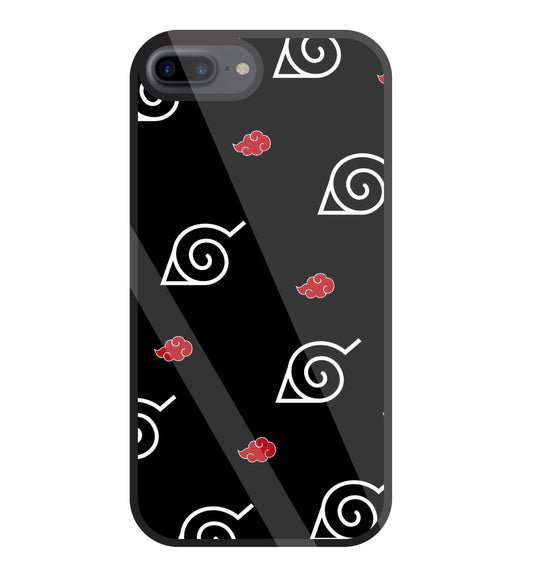 Itachi sharigan Sign Glass Case For Apple iPhone 7 +