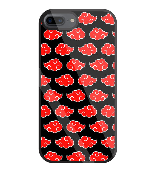 Japanese Clouds Seamless Pattern Glass Case For Apple iPhone 7 +