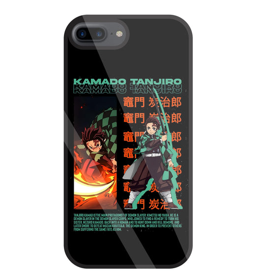 Kamado Tanjiro Glass Case For Apple iPhone 7 +