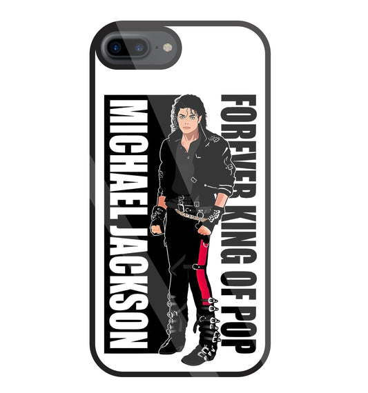 Michael Jackson King Of Pop Glass Case For Apple iPhone 7 +