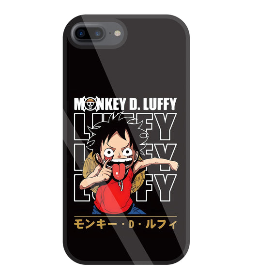 Monkey D Glass Case For Apple iPhone 7 +