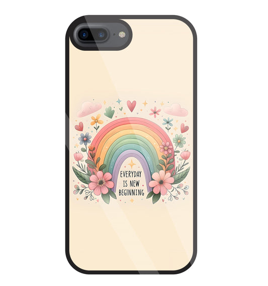 New Beginning Glass Case For Apple iPhone 7 +