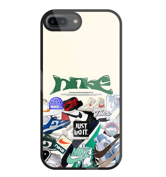 Nike Shoes Glass Case For Apple iPhone 7 +