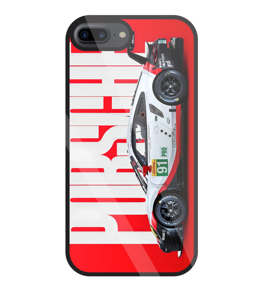 Porschse Glass Case For Apple iPhone 7 +