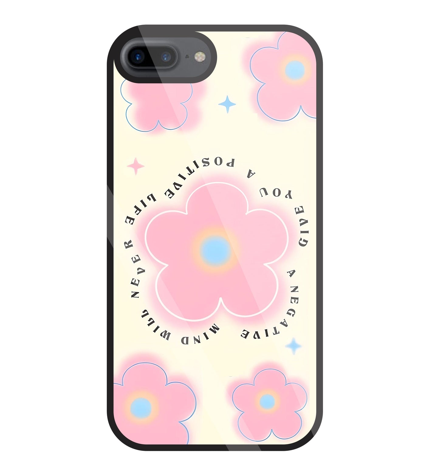 Positive Life Glass Case For Apple iPhone 7 +