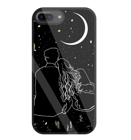 Space Human Glass Case For Apple iPhone 7 +
