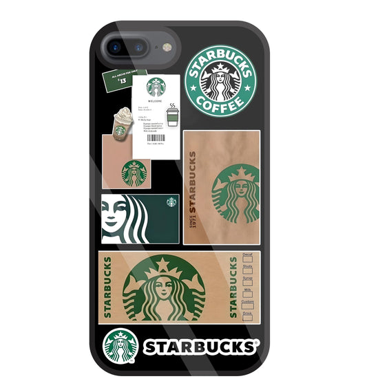 Starbucks 1971 Glass Case For Apple iPhone 7 +