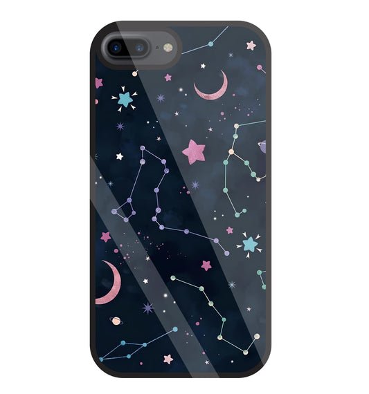 Symbol Of Stars Glass Case For Apple iPhone 7 +