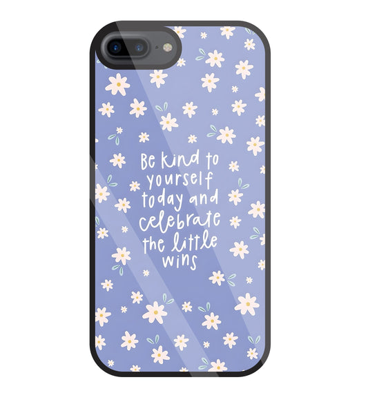 The Little Wine Flower Glass Case For Apple iPhone 7 +