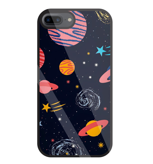 Universe In Space Glass Case For Apple iPhone 7 +