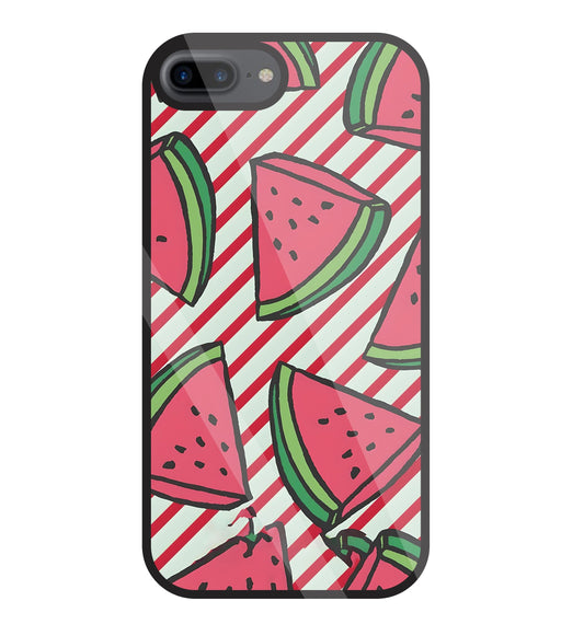 Watermelon Glass Case For Apple iPhone 7 +