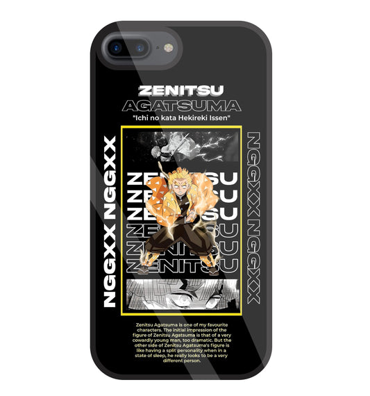 Zenitsu Anime Glass Case For Apple iPhone 7 +