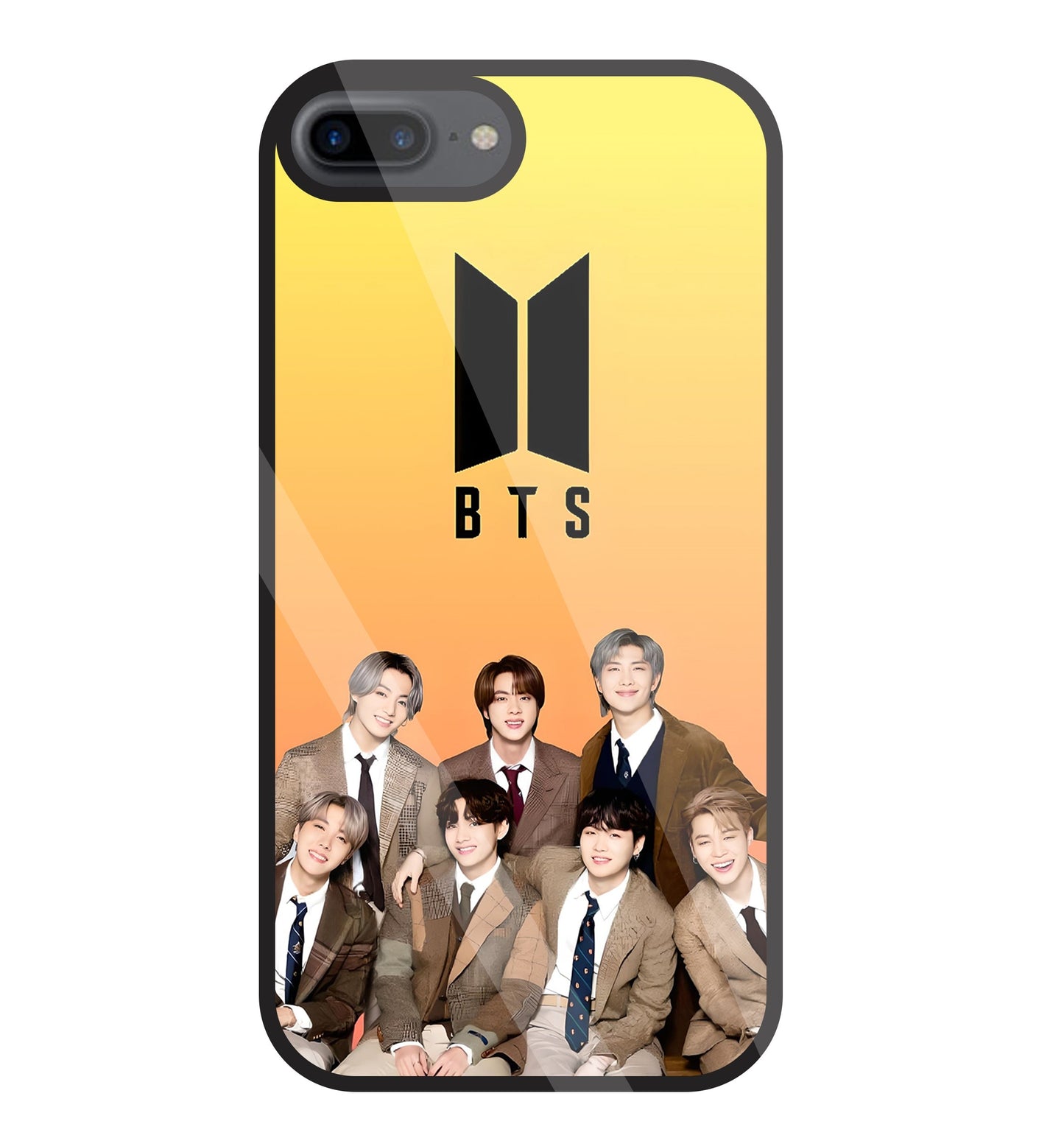 BTS Crew Glass Case For Apple iPhone 7 +