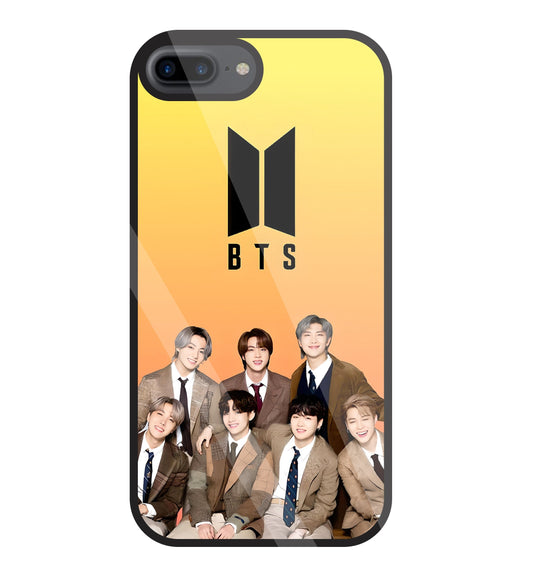 BTS Crew Glass Case For Apple iPhone 7 +