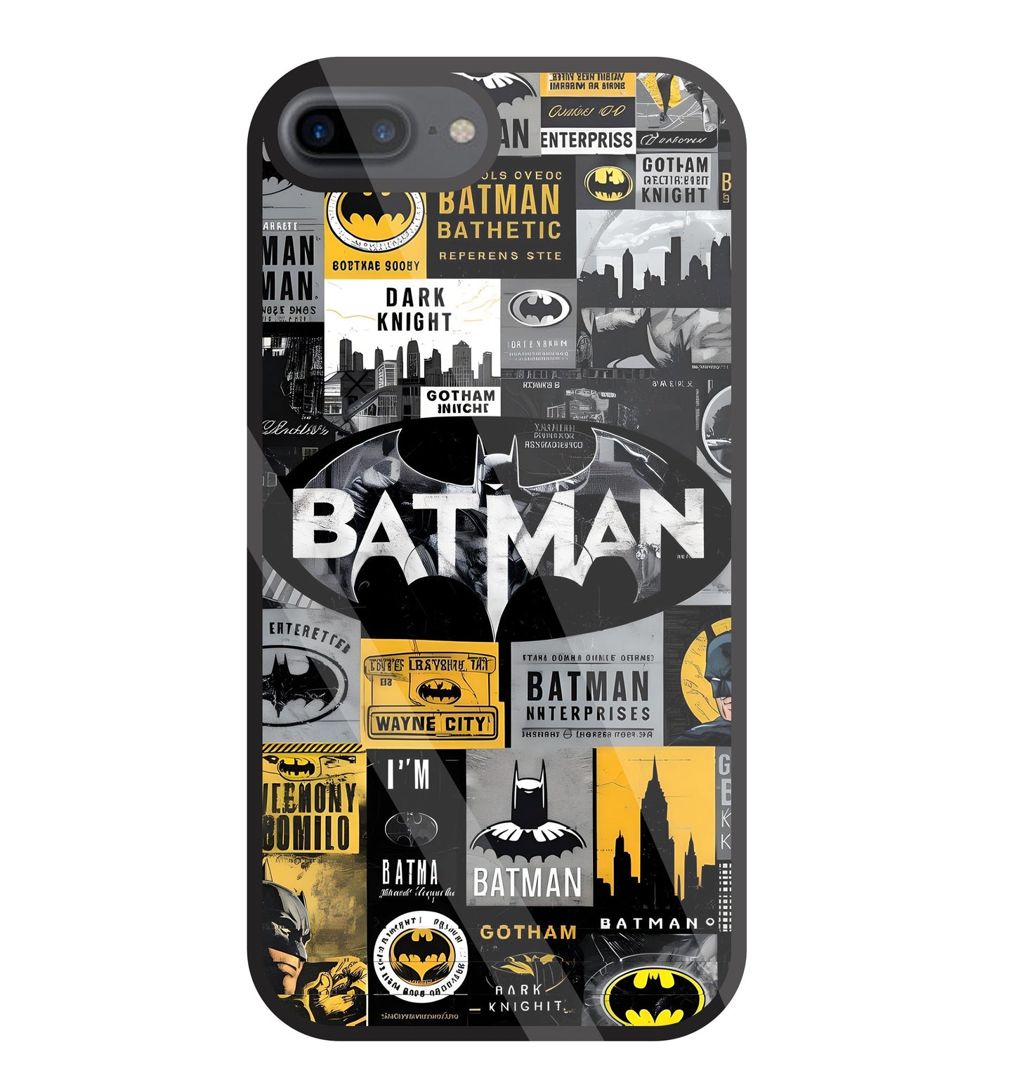 Batman Mashup Glass Case For Apple iPhone 7 +