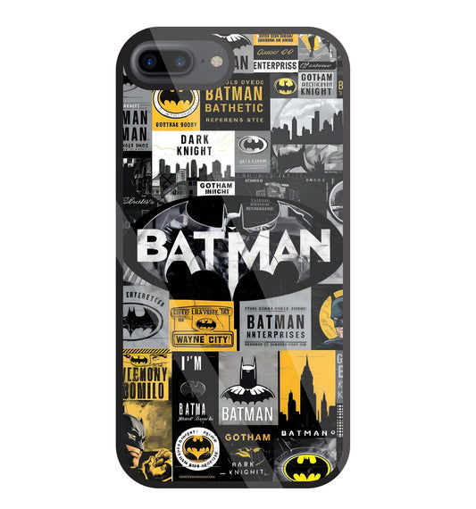 Batman Mashup Glass Case For Apple iPhone 7 +