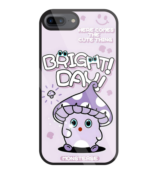 Bright Day Purple Monster Glass Case For Apple iPhone 7 +