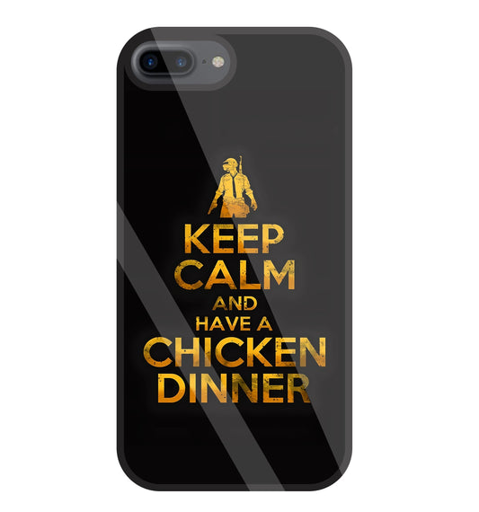 Chicken Dinner Glass Case For Apple iPhone 7 +