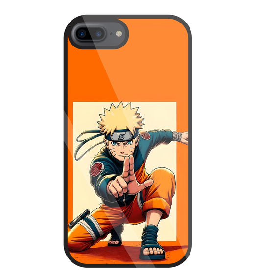 Cute Naruto Glass Case For Apple iPhone 7 +