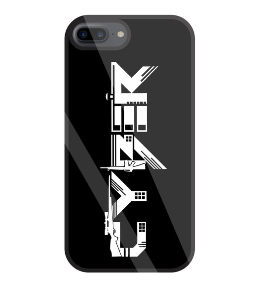 Cyber Gun Glass Case For Apple iPhone 7 +