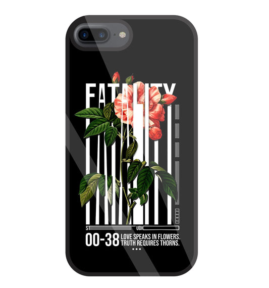 Fatality Flower Glass Case For Apple iPhone 7 +