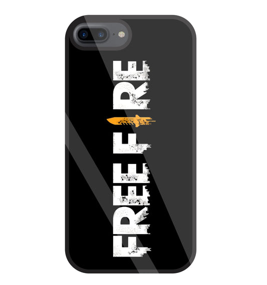 Free Fire Glass Case For Apple iPhone 7 +
