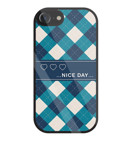 Argyle sweater pattern Glass Case For Apple iPhone 7