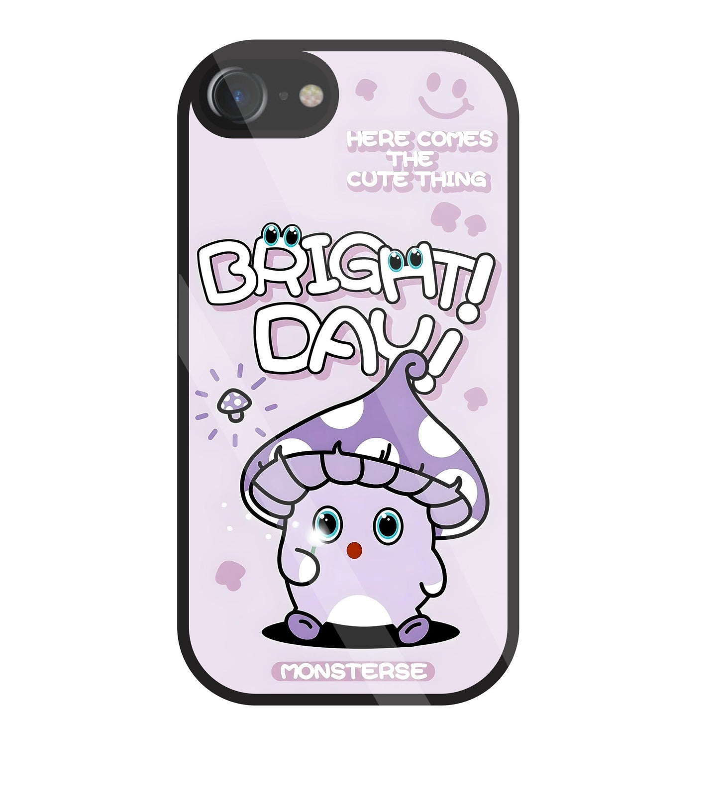 Bright Day Purple Monster Glass Case For Apple iPhone 7