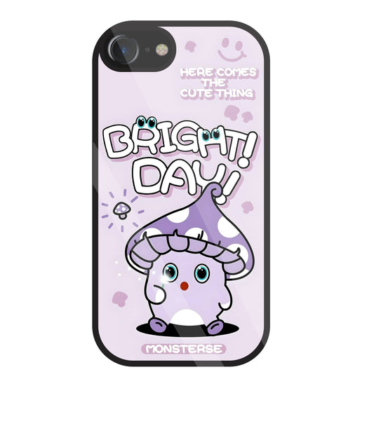 Bright Day Purple Monster Glass Case For Apple iPhone 7