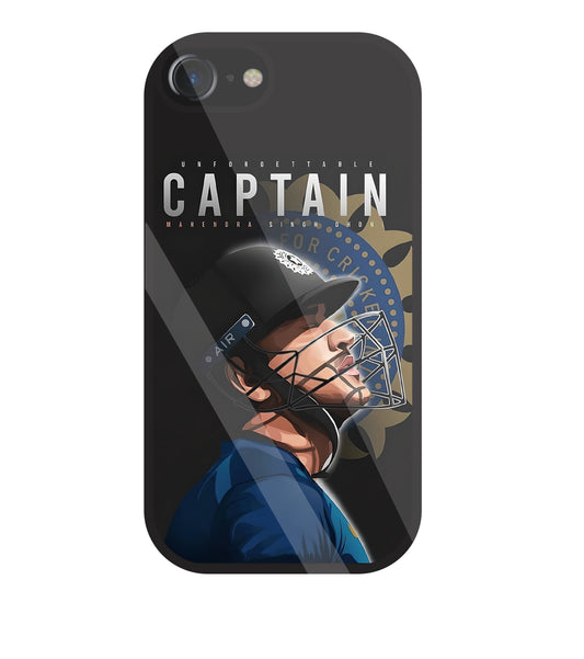 Captain MS Dhoni Glass Case For Apple iPhone 7