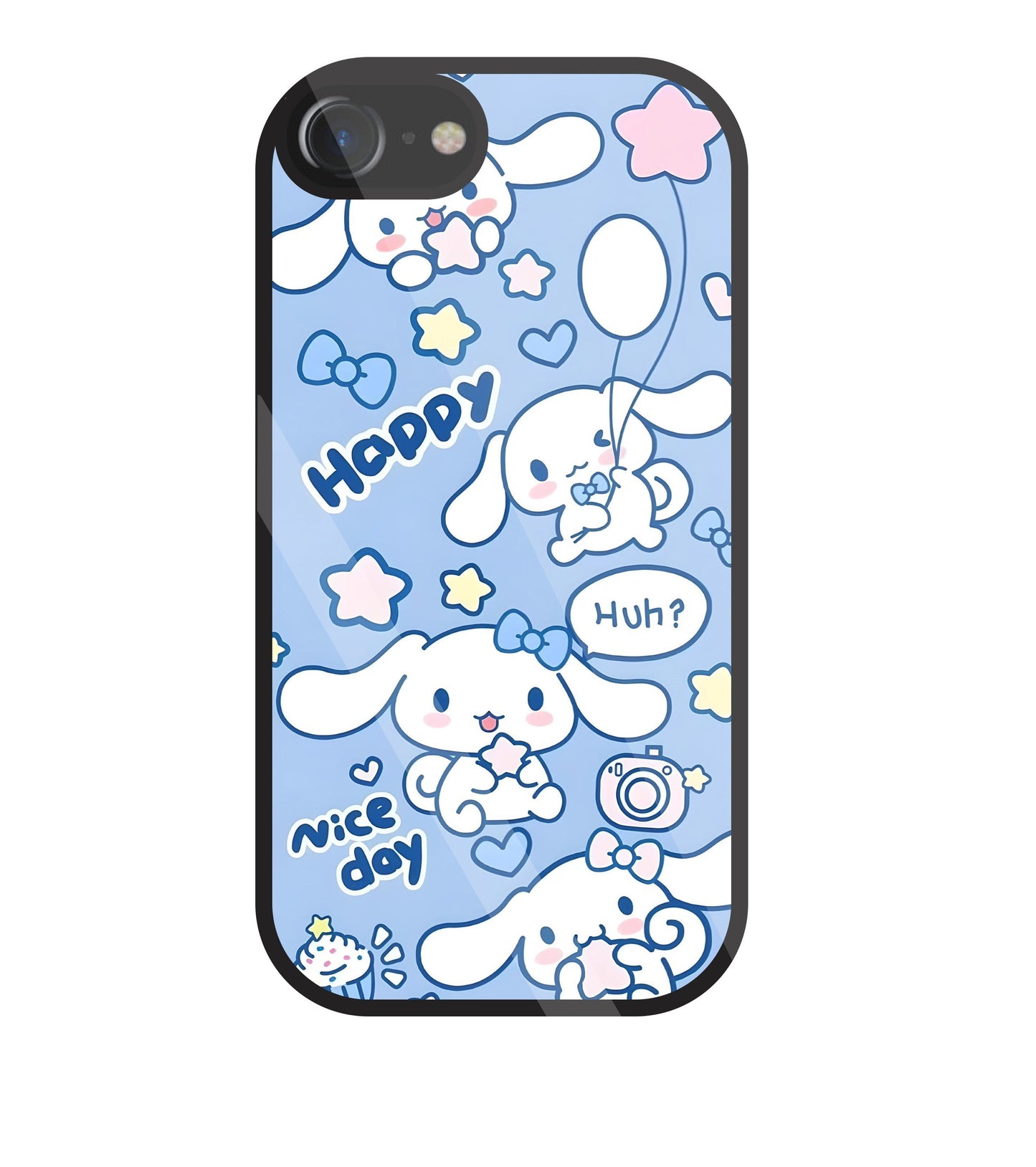 Cute Puppy Girl Glass Case For Apple iPhone 7