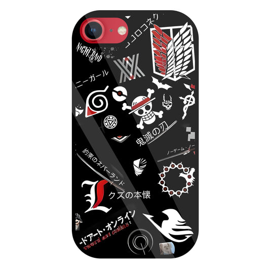 Anime Mashup  Glass Case For Apple iPhone 8